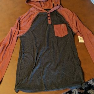 Teen boys hooded VOLCOM henley